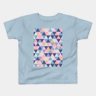 Retro Triangle Pattern Kids T-Shirt